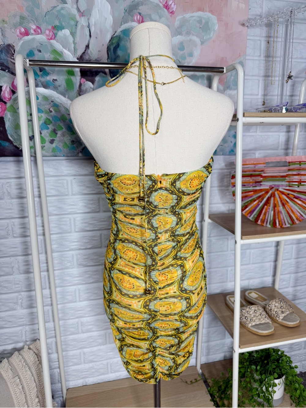 Alexis Ziano Midi Halterneck Dress size small - Picture 6 of 11